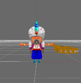 In-game model of the VII 3DS design