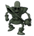 Dark skeleton.
