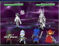 Manikins of Yuna and Warrior of Light.