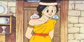 Slimes, as they appear in the Dragon Quest anime.