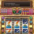King slime as a symbol on the Baccarat casino slot machines from VIII. (Cell phone)