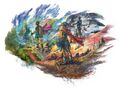 Art of the HD-2D Remake by Naoki Ikushima.