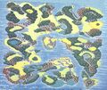 Overworld Artwork Map in DQ.