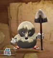 A Mischievous mole statue from Dragon Quest Treasures