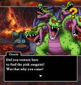 Orochi confronting Majellan in Tact