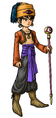 The male Mage wearing the wizard's trousers