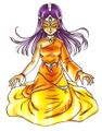 Meena praying, PlayStation art.
