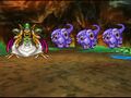 Vis mager assisted by three Demonspawns in the Fungeon from IV. (Cell phone)