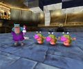 Boss encounter in the Nintendo 3DS version of Dragon Quest VII.
