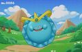 An emperor slime in Dragon Quest Keshi Keshi.