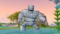 A Stone golem in X.