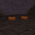 Destroyed treasure chests outside the Ruins. (Cell phone)