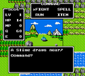 Battle against Slime.