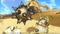 Torneko using the flail of destruction in Dragon Quest Heroes II