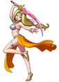 Milly wearing the Dancer's costume and wielding the Siren sword.