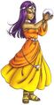 Meena consulting her crystal ball, PlayStation art.