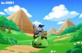 A Slime knight in Keshi Keshi.