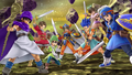The non-playable Heroes, as they appear in the Hero's Final Smash.